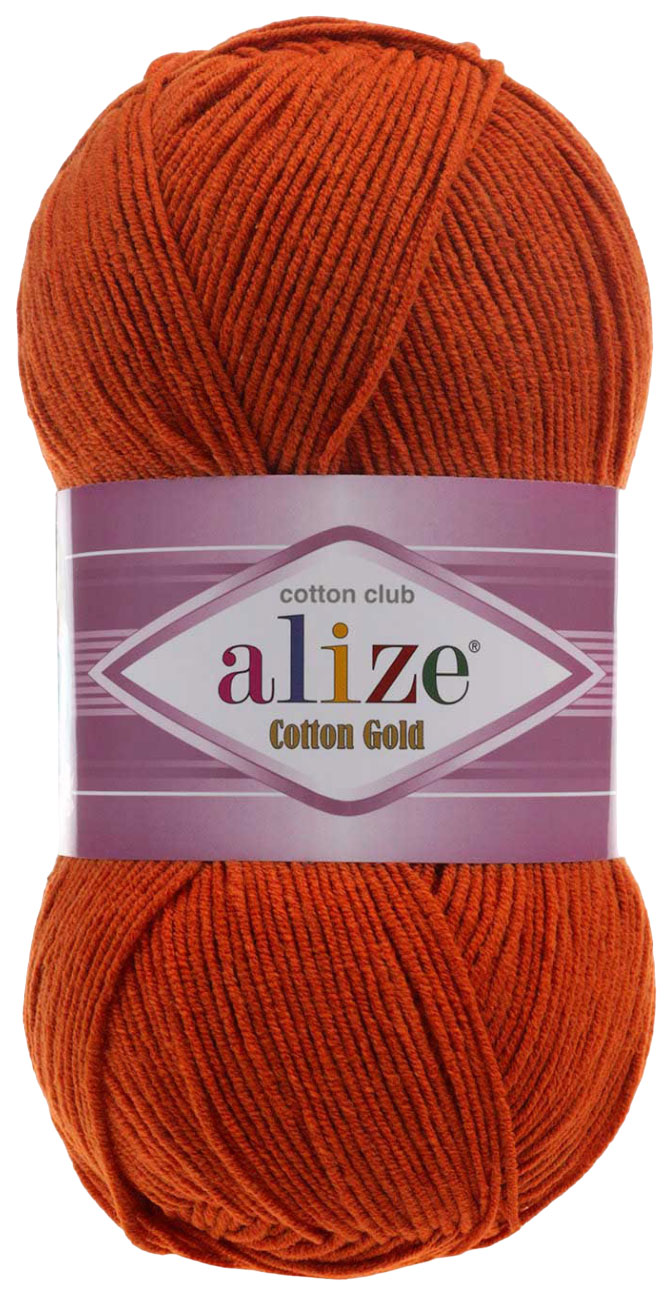 

Пряжа ALIZE Cotton Gold (36), терракотовый, 5 шт. по 100 г, Оранжевый