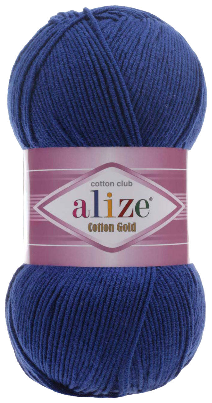 

Пряжа ALIZE Cotton Gold (389), синий, 5 шт. по 100 г