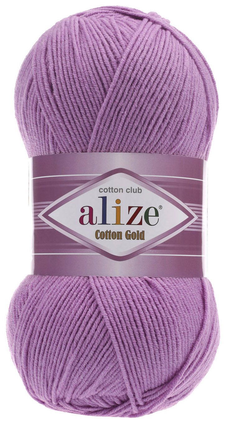 

Пряжа ALIZE Cotton Gold (43), светло-сиреневый, 5 шт. по 100 г, Фиолетовый