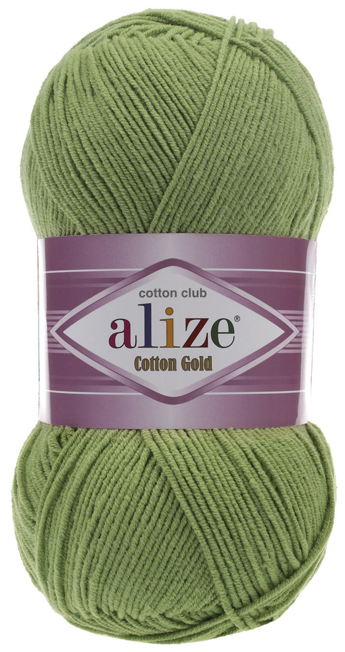 

Пряжа ALIZE Cotton Gold (485), фисташковый, 5 шт. по 100 г, Зеленый