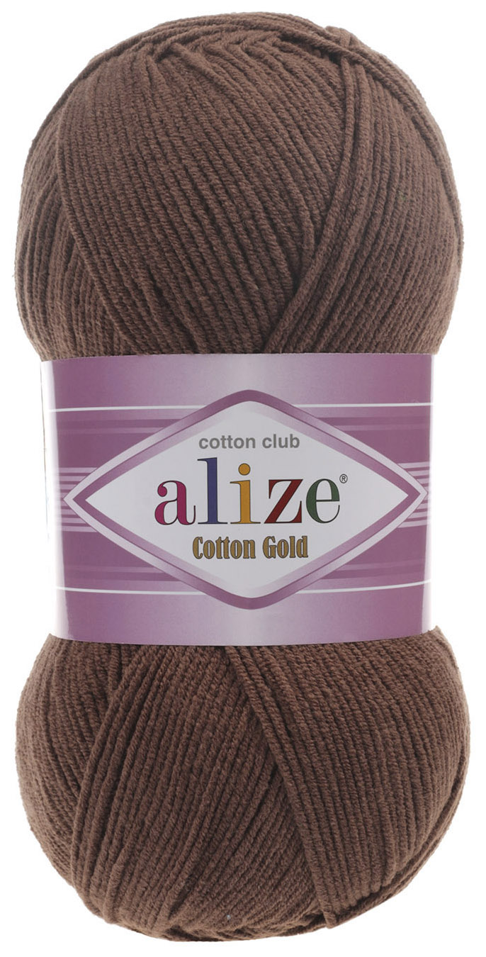 

Пряжа ALIZE Cotton Gold (493), тоффи, 5 шт. по 100 г