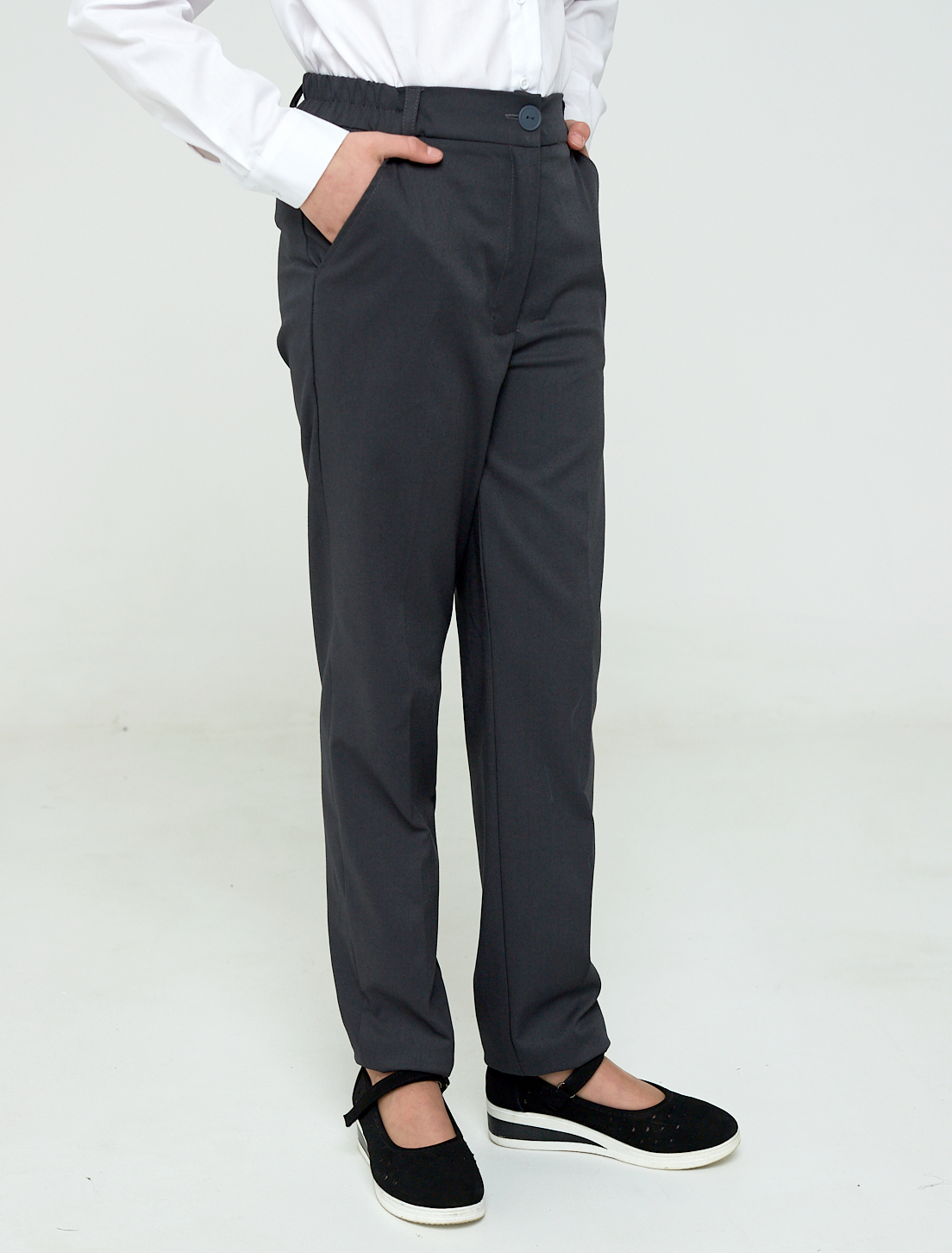 

Брюки детские IRINA EGOROVA Trousers, тёмно-серый, 146, Trousers