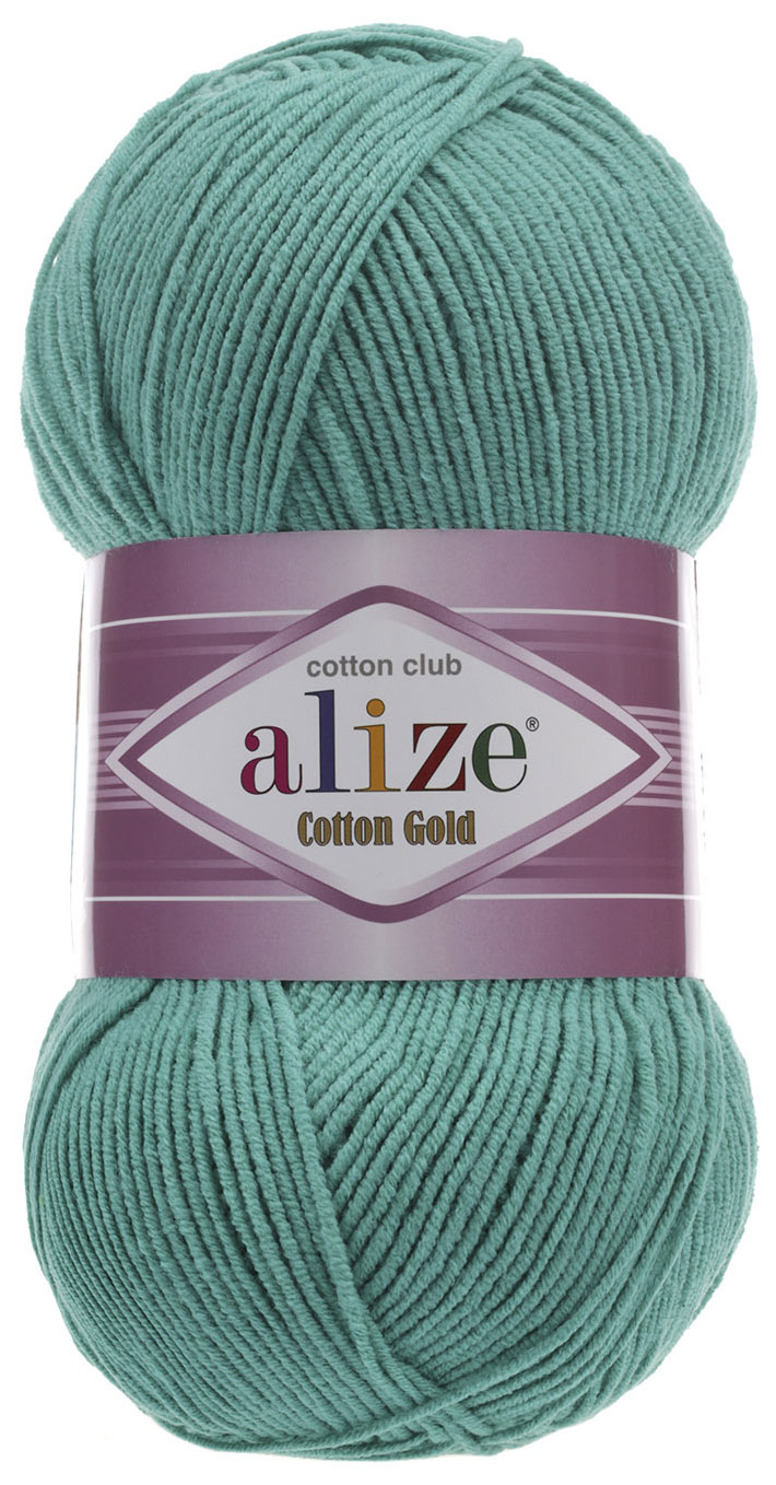фото Пряжа alize cotton gold (610), зелено-бирюзовый, 5 шт. по 100 г