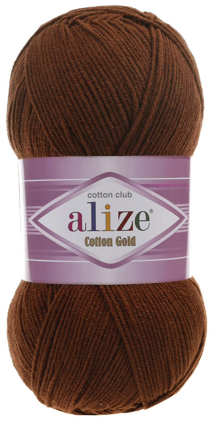 

Пряжа ALIZE Cotton Gold (690), темно-золотой, 5 шт. по 100 г, Золотистый