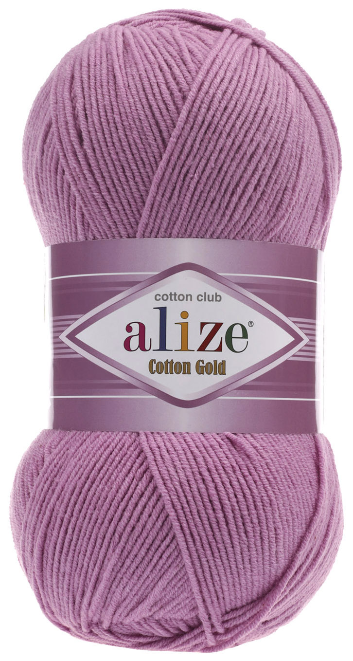 

Пряжа ALIZE Cotton Gold (98), пыльная роза, 5 шт. по 100 г, Розовый