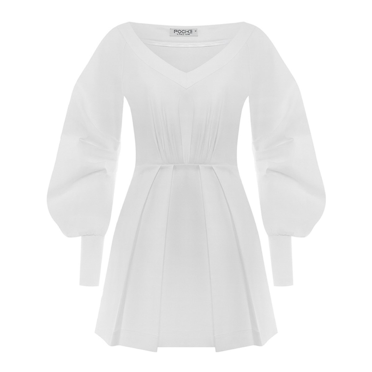 

Платье женское Poche 29130 белое M, Белый, 29130