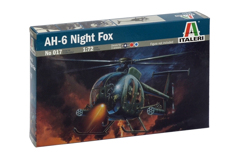 

Сборная модель Italeri 1/72 Вертолет AH - 6 Night Fox 0017
