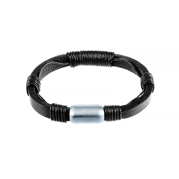 

Браслет из натуральной кожи/стали Element47 232-0110-B_BT_LTW_WG, 232-0110-B_BT_LTW_WG