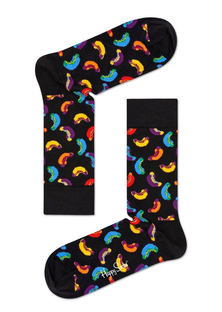 

Носки унисекс Happy Socks Hotdog Sock HOT01 черные, Черный, Hotdog Sock HOT01
