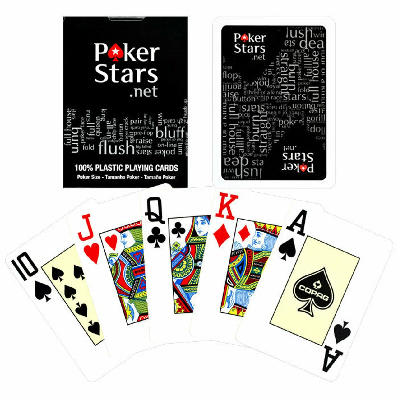 

Карты Pokerstars черные 54 пластиковые