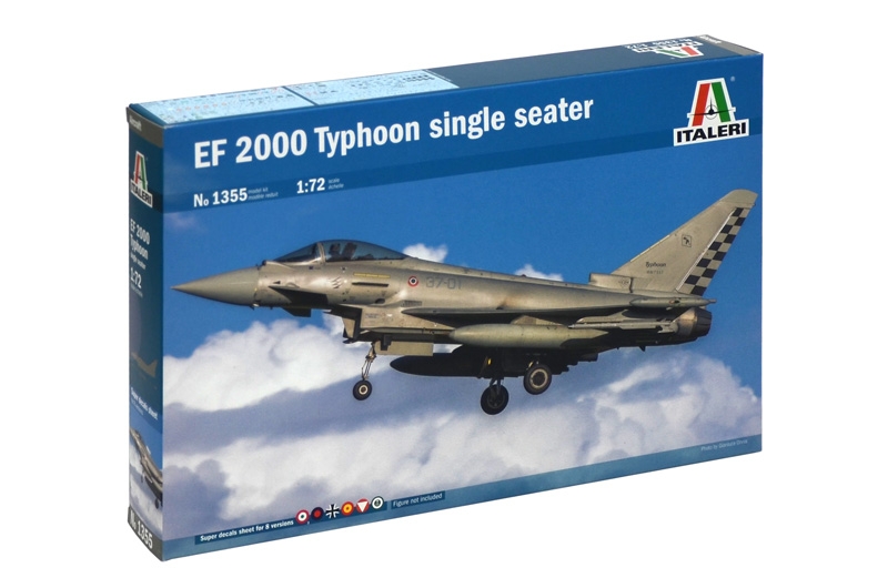 

Сборная модель Italeri 1/72 EF 2000 TYPHOON single seater 1355