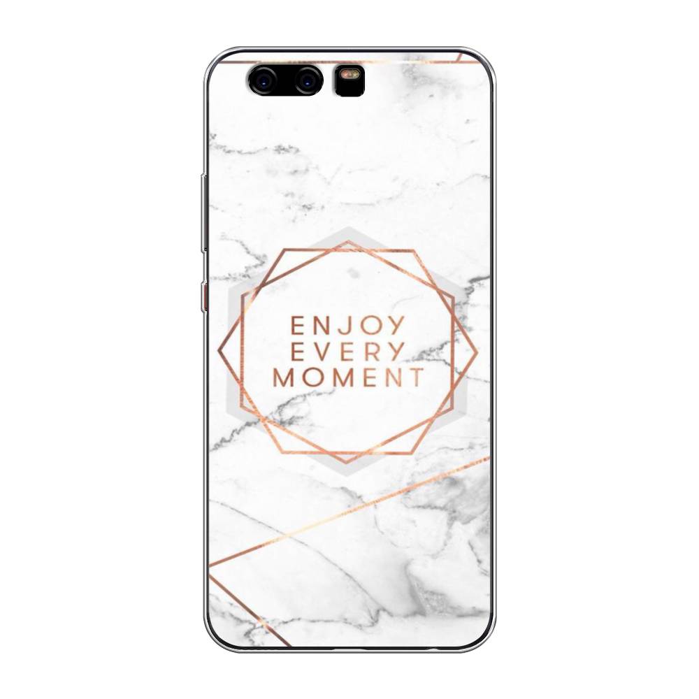 

Чехол Awog на Huawei P10 "Enjoy every moment мрамор", Разноцветный, 62250-7