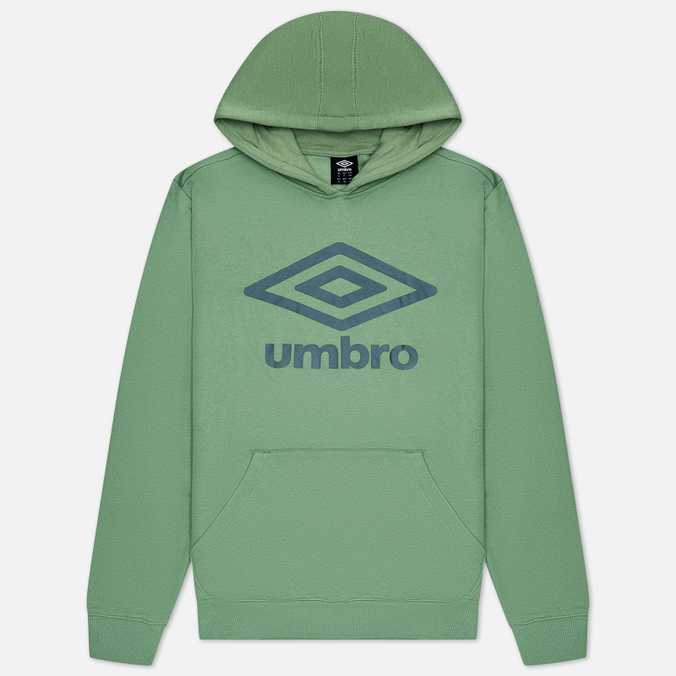 

Мужская толстовка Umbro FW Large Logo Hoodie зелёный, Размер M, Зеленый, FW Large Logo Hoodie