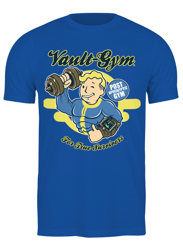 

Футболка мужская Printio Vault boy синяя 2XL, Синий, Vault boy