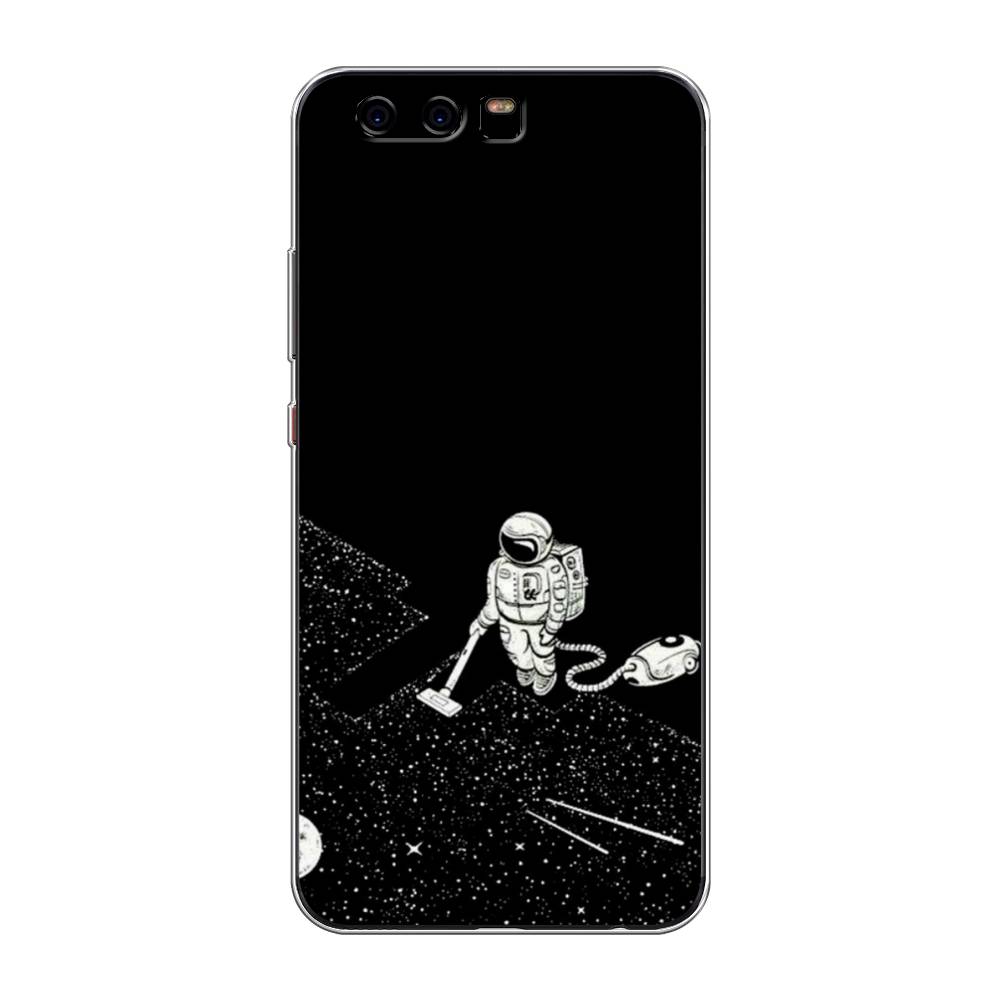 фото Чехол awog "космонавт с пылесосом" для huawei p10