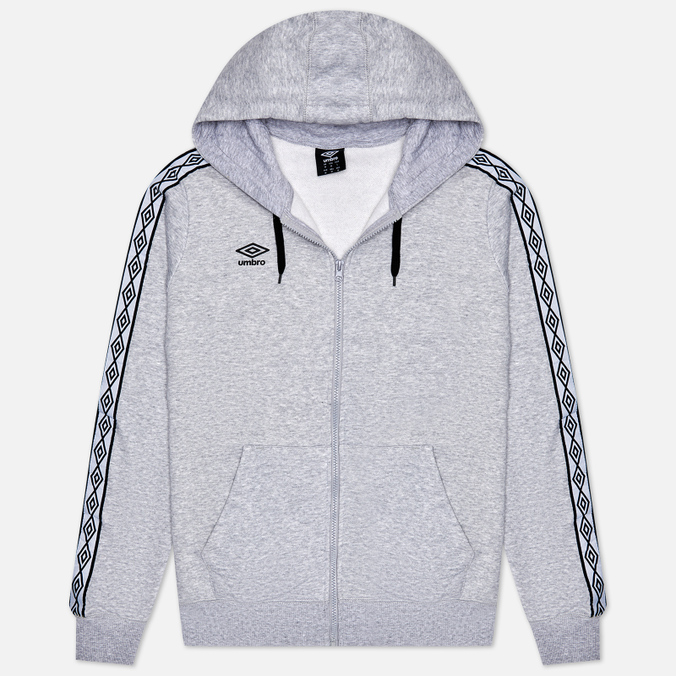 

Мужская толстовка Umbro FW Taped Zip Hoodie серый, Размер S, FW Taped Zip Hoodie