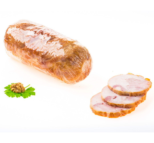 

Рулет Рефтинская Узорчатый из мяса птицы варено-копченый -1 кг