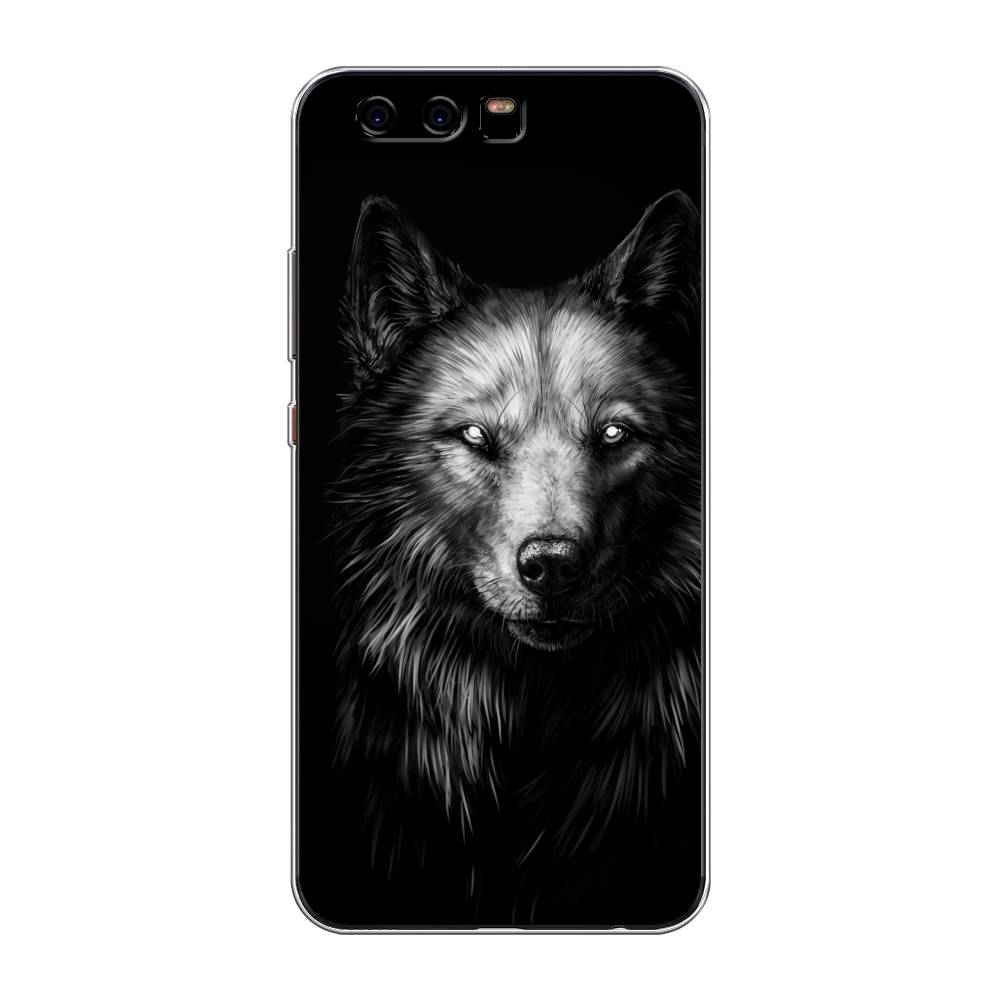 

Чехол Awog на Huawei P10 "Волк черно белый", Разноцветный, 62250-1