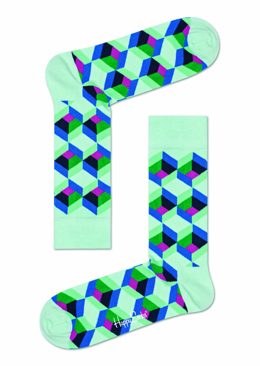 

Носки мужские Happy Socks OSQ01 разноцветные, Разноцветный, OSQ01