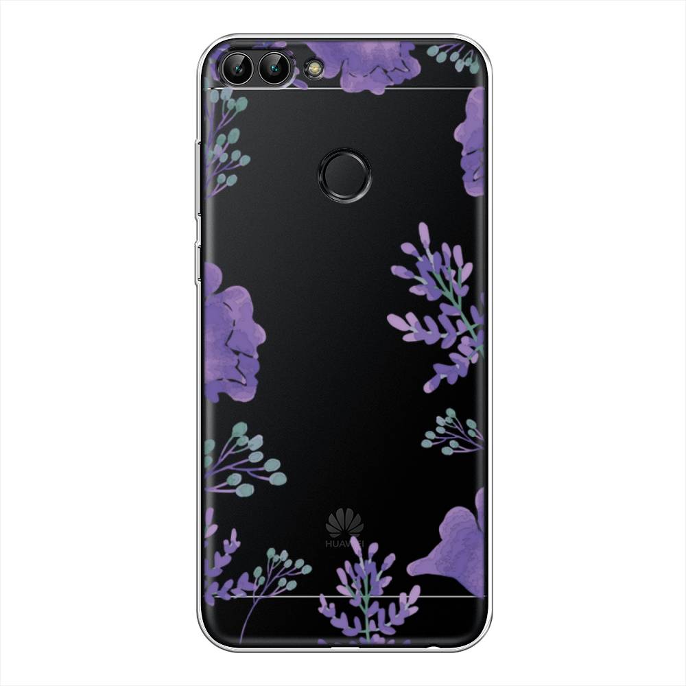 

Чехол Awog на Huawei P Smart "Сиреневая цветочная рамка", Прозрачный;фиолетовый, 64050-8