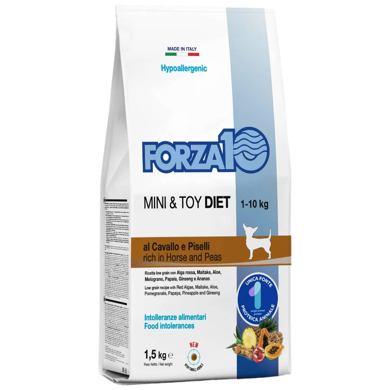 Сухой корм для собак Forza10 Mini Diet гипоаллергенный, с кониной и горохом, 1,5 кг