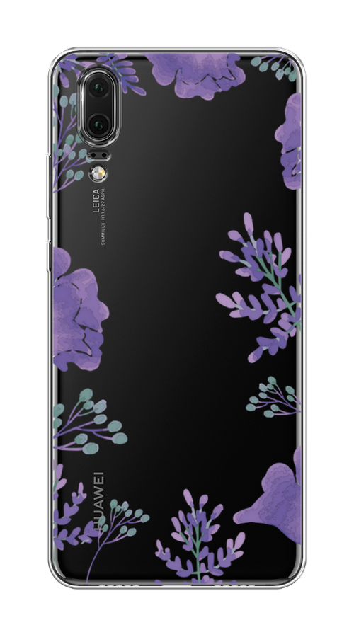 

Чехол Awog на Huawei P20 "Сиреневая цветочная рамка", Прозрачный;фиолетовый, 64350-8