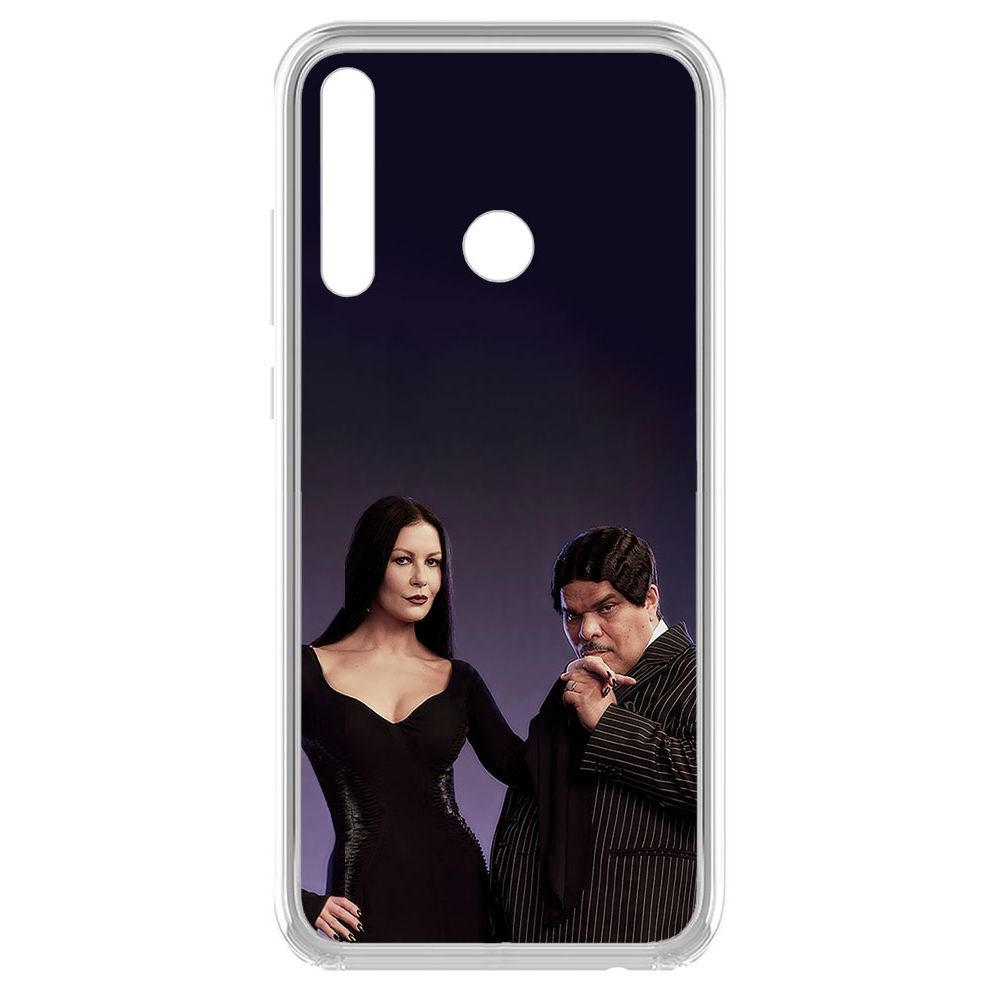 

Чехол-накладка Krutoff Clear Case Уэнсдей Аддамс - Мортиша и Гомес для Honor 10i