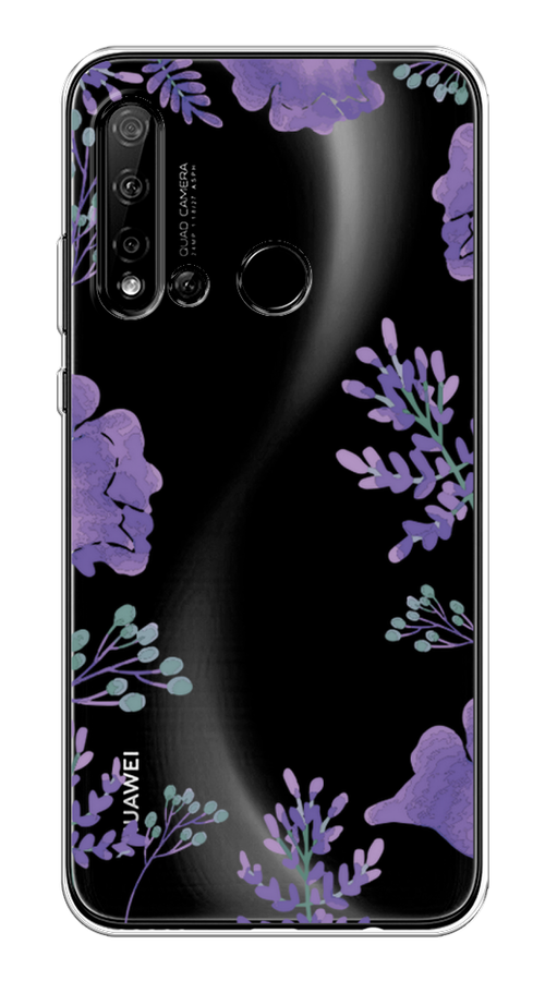 

Чехол Awog на Huawei P20 lite 2019 "Сиреневая цветочная рамка", Прозрачный;фиолетовый, 69750-8