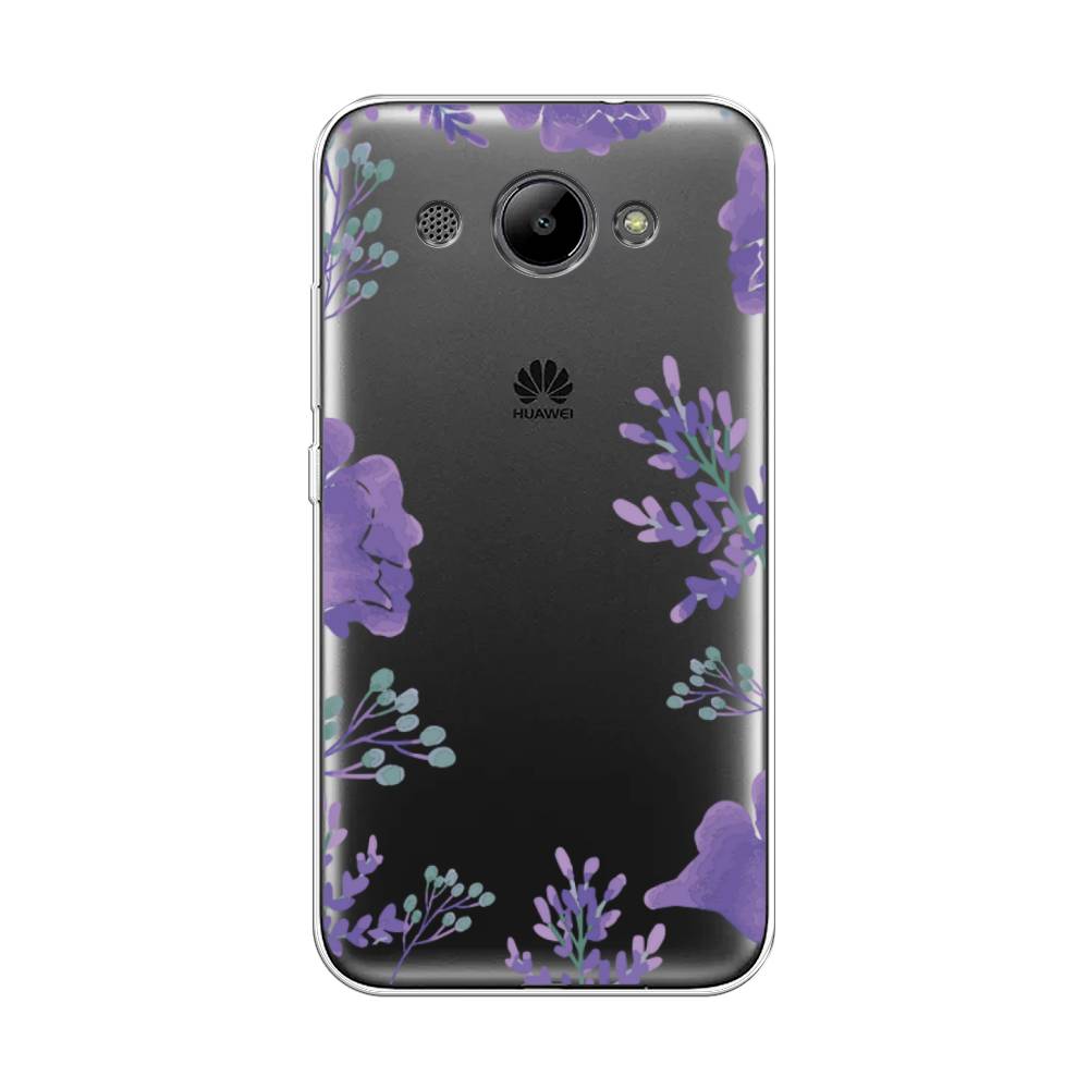 

Чехол Awog "Сиреневая цветочная рамка" для Huawei Y3 2018, 65850-8