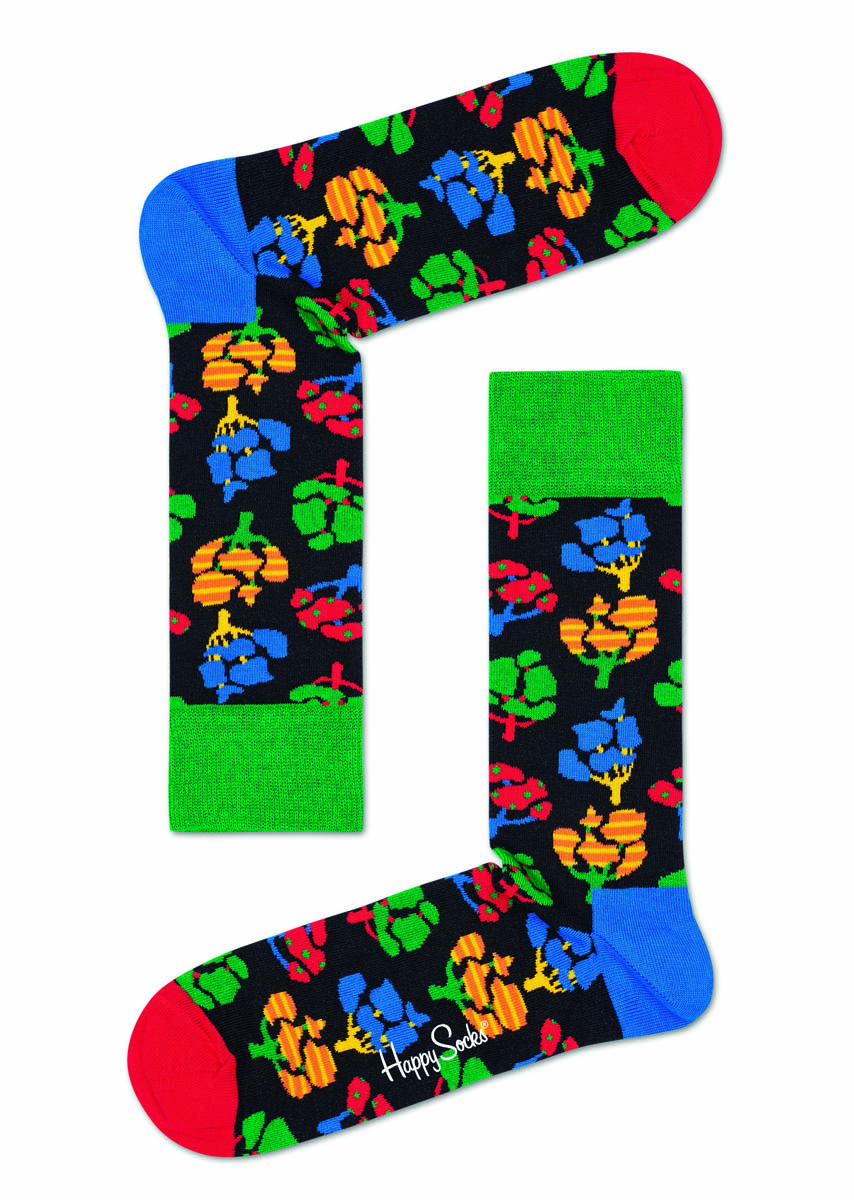 

Носки унисекс Happy Socks Tree Sock TEE01 черные 41-46, Черный, Tree Sock TEE01