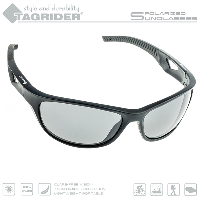 Спортивные солнцезащитные очки унисекс Tagrider N21, серые