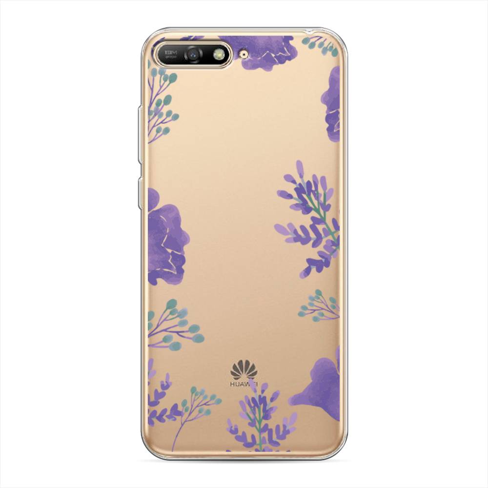 

Чехол Awog на Huawei Y6 2018 "Сиреневая цветочная рамка", Прозрачный;фиолетовый, 67850-8