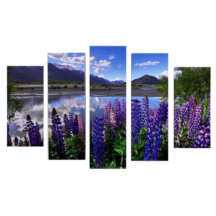 

Модульная картина "Берег" (2-23х52; 2-24х70; 1-24х80) 120х80см