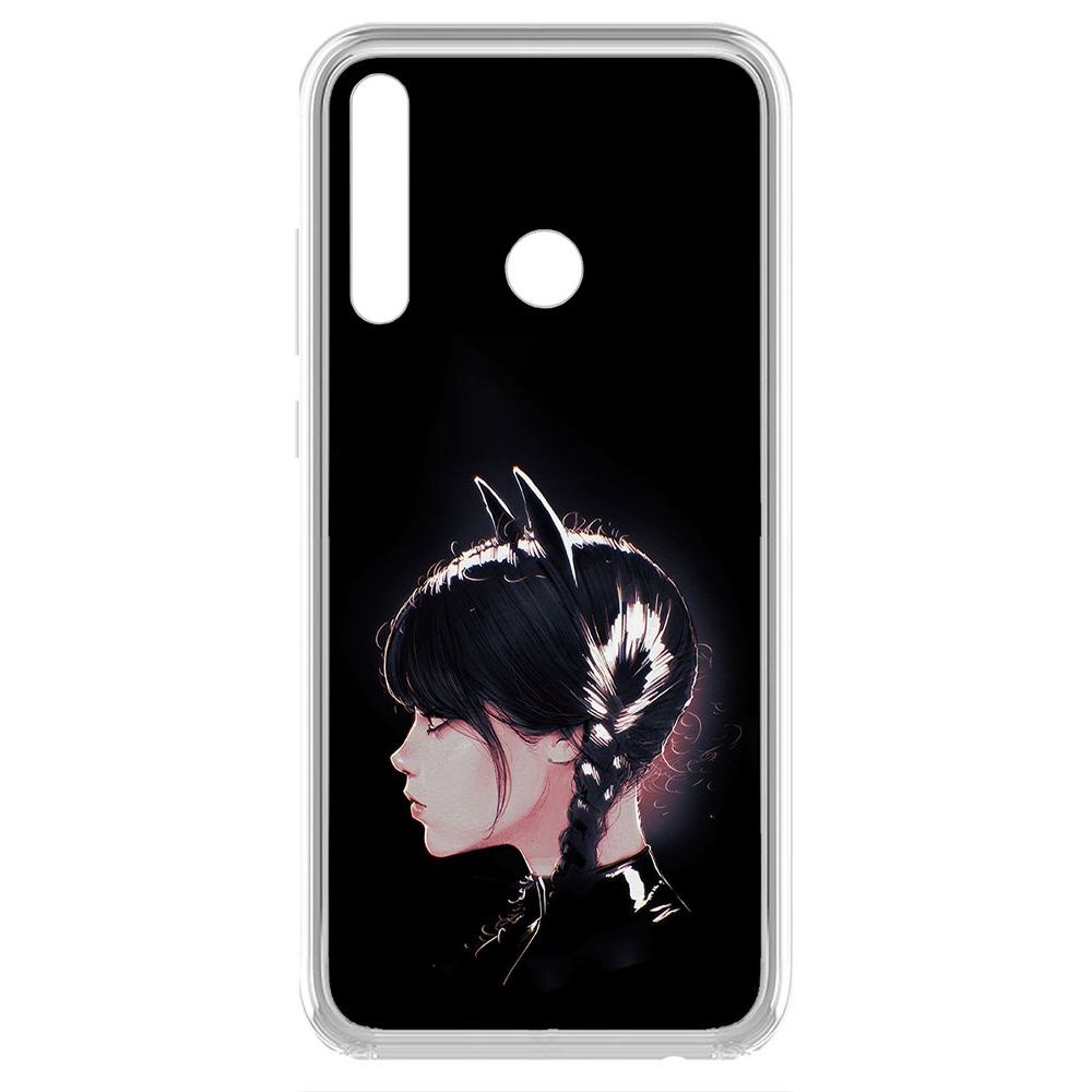 

Чехол-накладка Krutoff Clear Case Уэнсдей Аддамс - Кошка Уэнсдей для Honor 20i