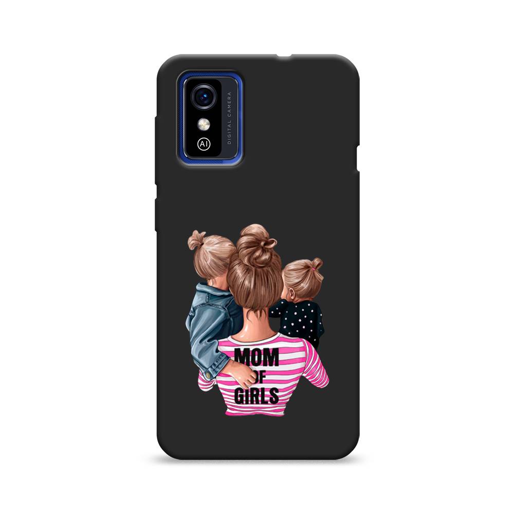 фото Матовый силиконовый чехол "mom of girls" на zte blade l9 awog