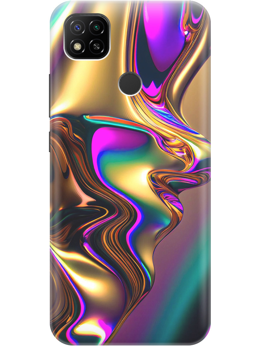 

Силиконовый чехол на Xiaomi Redmi 10A / 9C с принтом "Золотистая абстракция", Прозрачный;золотистый;фиолетовый, 723311731