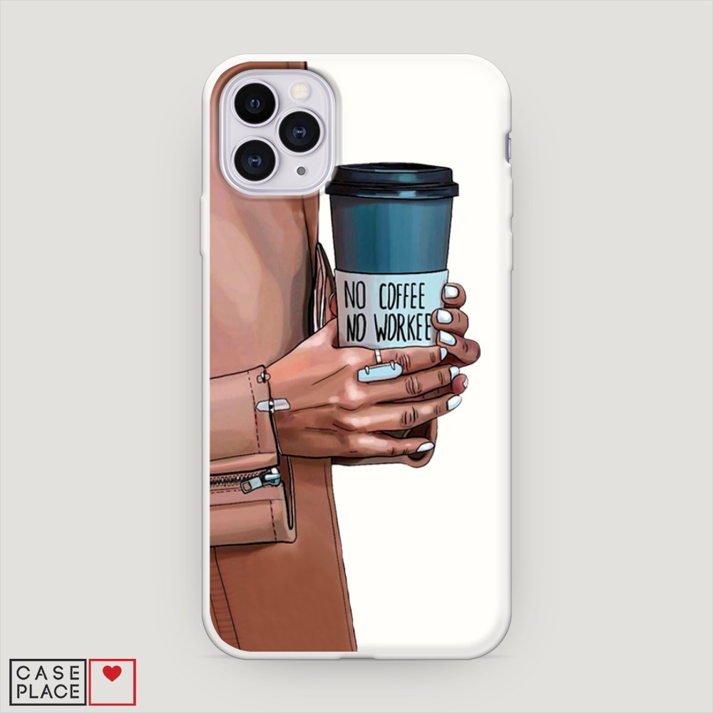 

Матовый силиконовый чехол "No coffee" на Apple iPhone 11 Pro, 12357-1