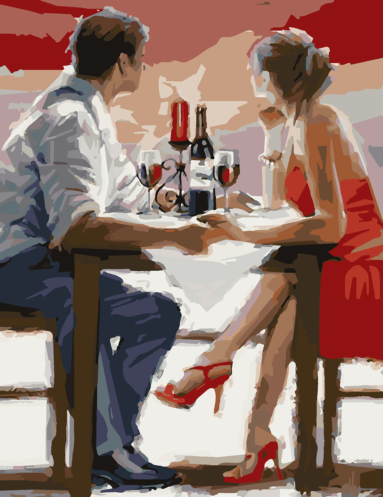 

Картина по номерам Красиво Красим Свидание На Закате 50х80см, Свидание На Закате