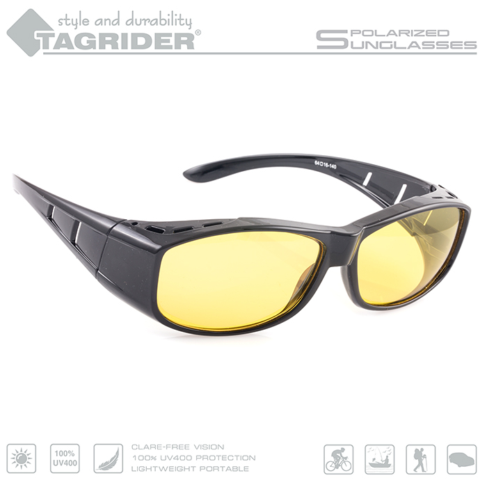 Спортивные солнцезащитные очки унисекс Tagrider N06 желтые