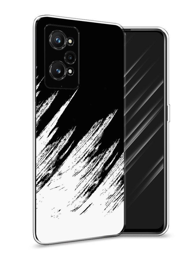 

Чехол Awog на Realme GT Neo 3T "Черно белые брызги", Разноцветный, 2510750-3
