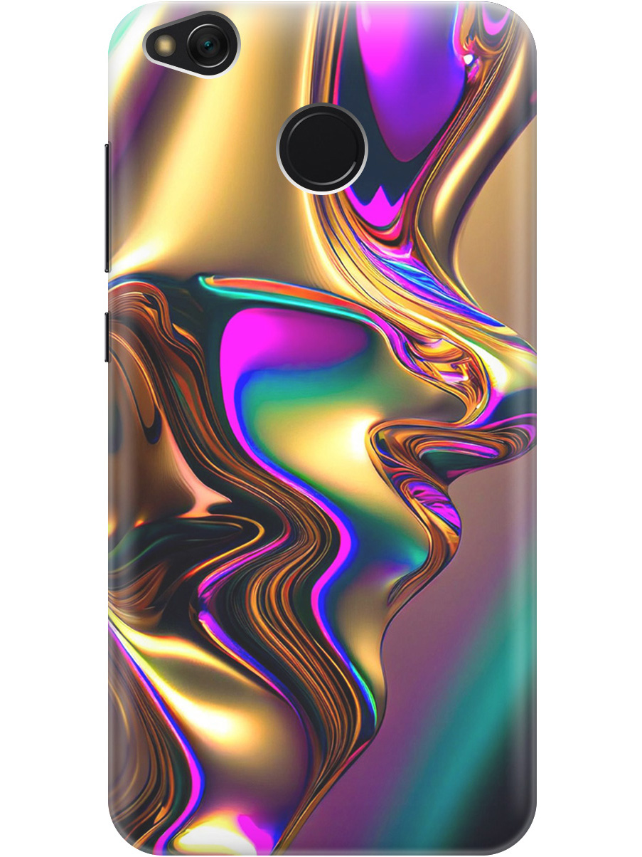 

Силиконовый чехол на Xiaomi Redmi 4X с принтом "Золотистая абстракция", Прозрачный;золотистый;фиолетовый, 714398831