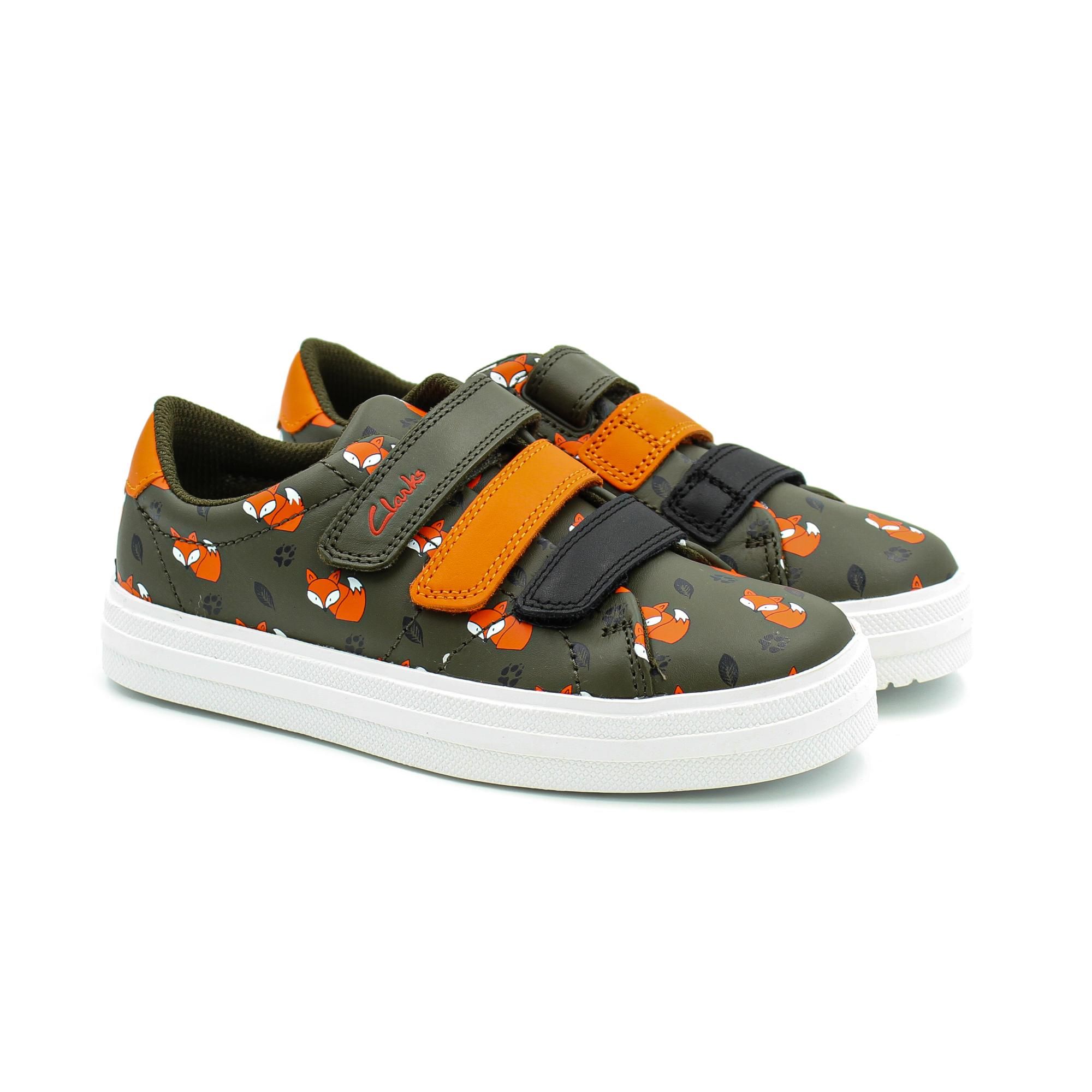 

Кеды Clarks Nova Early K 26162353 цв. хаки р. 34, Nova Early K 26162353