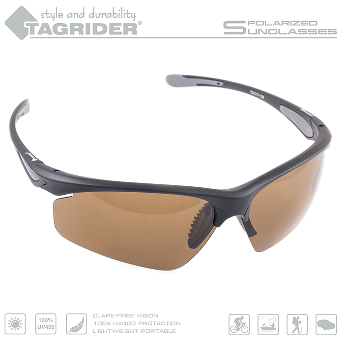 

Спортивные солнцезащитные очки унисекс Tagrider N15, коричневые, N15