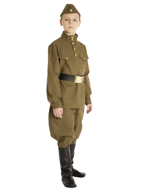 Военная форма Солдат с брюками-галифе подростковый (хлопок), Вестифика, р. 152-158