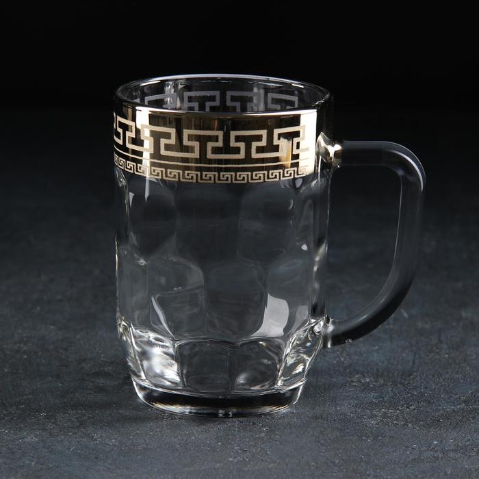 

Кружка для пива Нэро, 500 мл, цвет напыления золотой