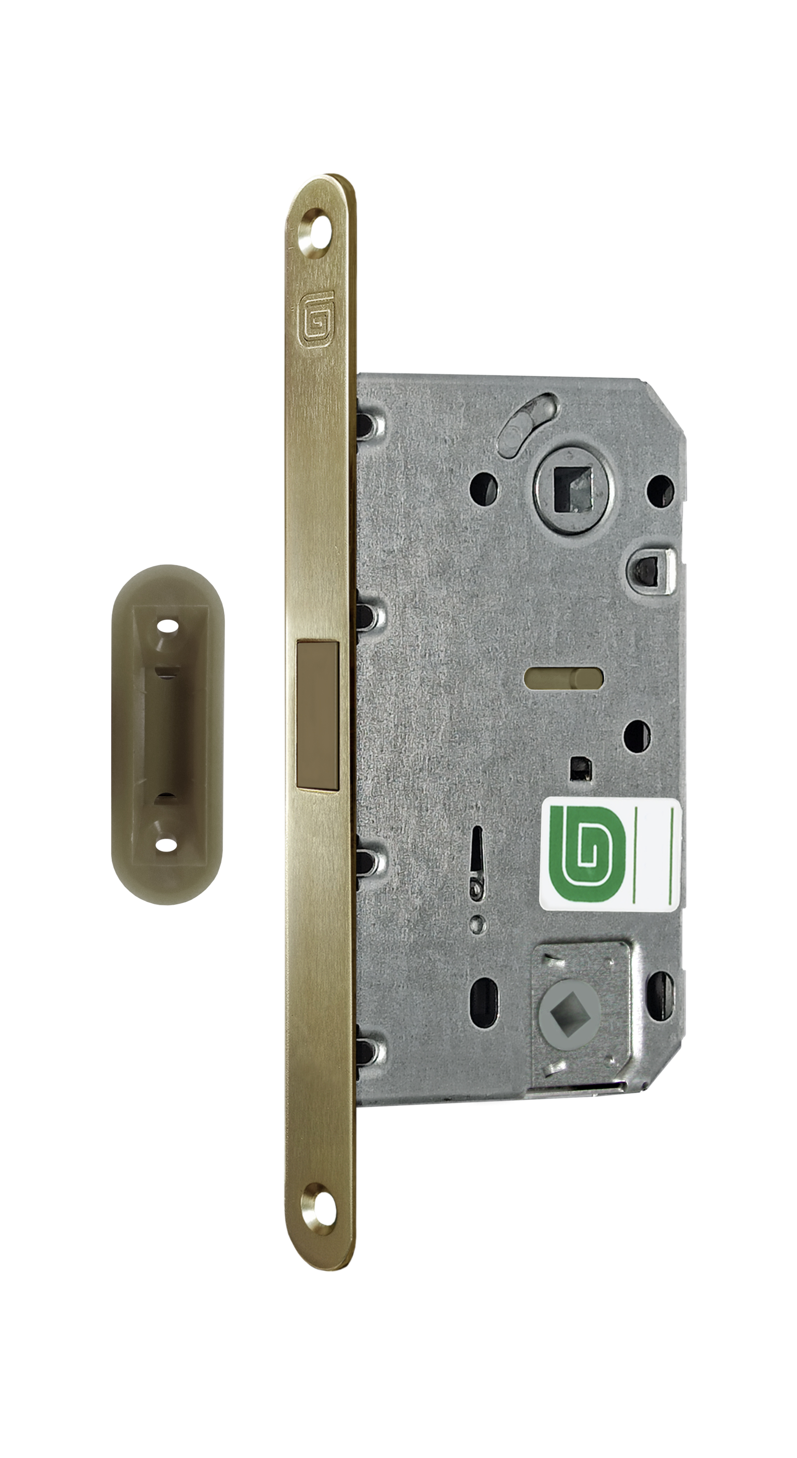 

Защелка межкомнатная магнитная Soft 1М MG24K, матовое золото 24К /128:7107/