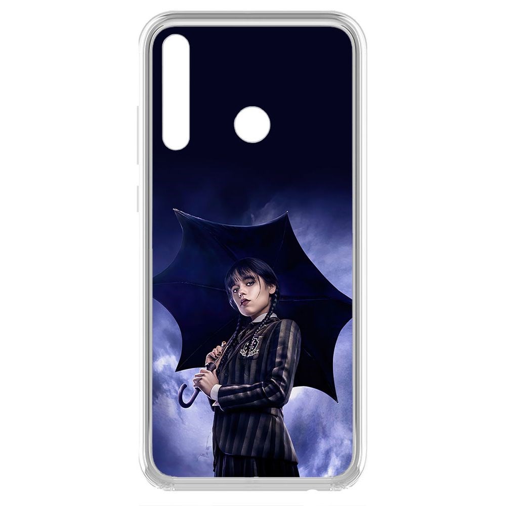 

Чехол-накладка Krutoff Clear Case Уэнсдей Аддамс - Уэнсдей под зонтом для Honor 20i