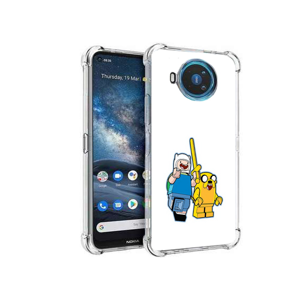 

Чехол MyPads Tocco для Nokia X100 время приключений лего (PT227057.109.274), Прозрачный, Tocco