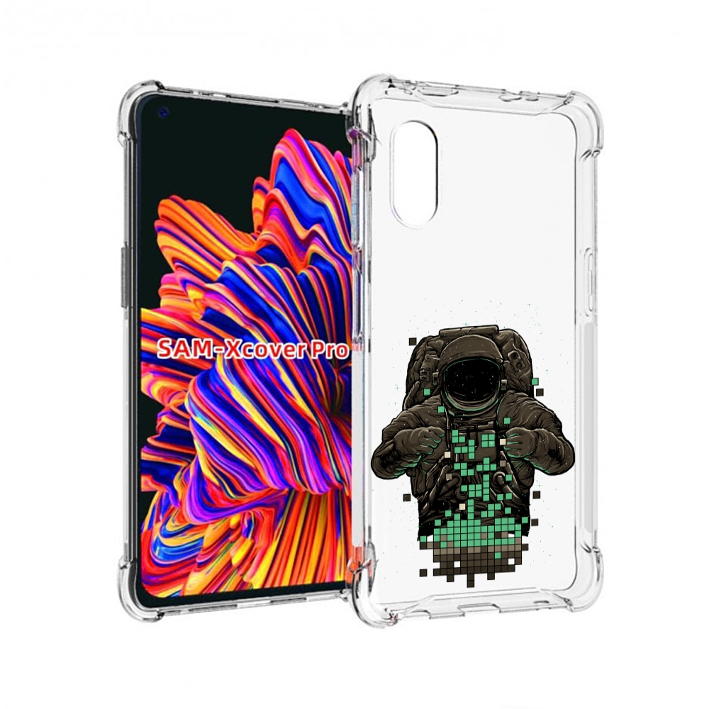 

Чехол MyPads космонавт с пикселями для Samsung Galaxy Xcover Pro 1, Прозрачный, Tocco