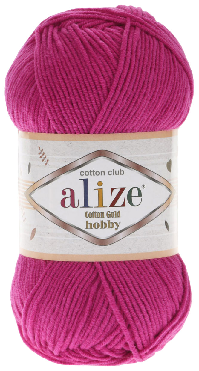 

Пряжа ALIZE Cotton Gold Hobby (149), мальва, 5 шт. по 50 г